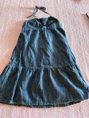 Beautiful VOLCOM BRAND JEANS DENIM HALTER DRESS S/P💙